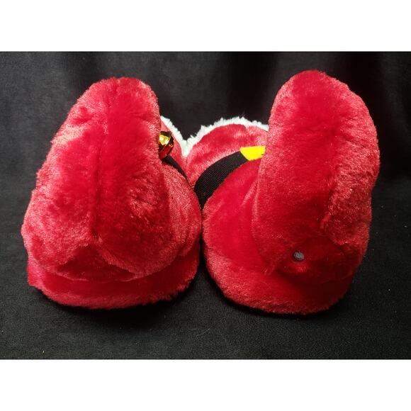 DanDee Collector's Choice Red Santa Belt Christmas Elf Jingle Bell Slippers - Picture 3 of 9